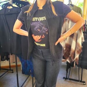 DESIGNER STUDIO ORIGINALS WOMENS LEATHER VEST SIZE MEDIUM